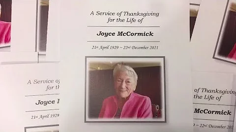 Service of Thanksgiving for the Life of Joyce McCo...