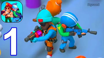 Survive Squad - Gameplay Walkthrough Part 1 Tutorial Chapter 1,2 New Weapons (iOS, Android)