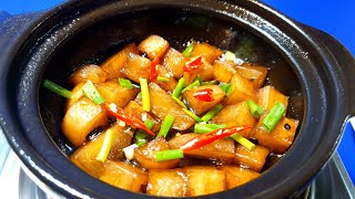 Món chay đơn giản ngày cách ly tại nhà 04: CỦ CẢI TRẮNG KHO ngon tại nhà - Thanh cooking