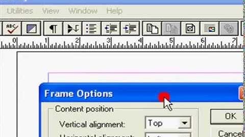 To Turn a shape into Frame ,Frame Options in Adobe Pagemaker