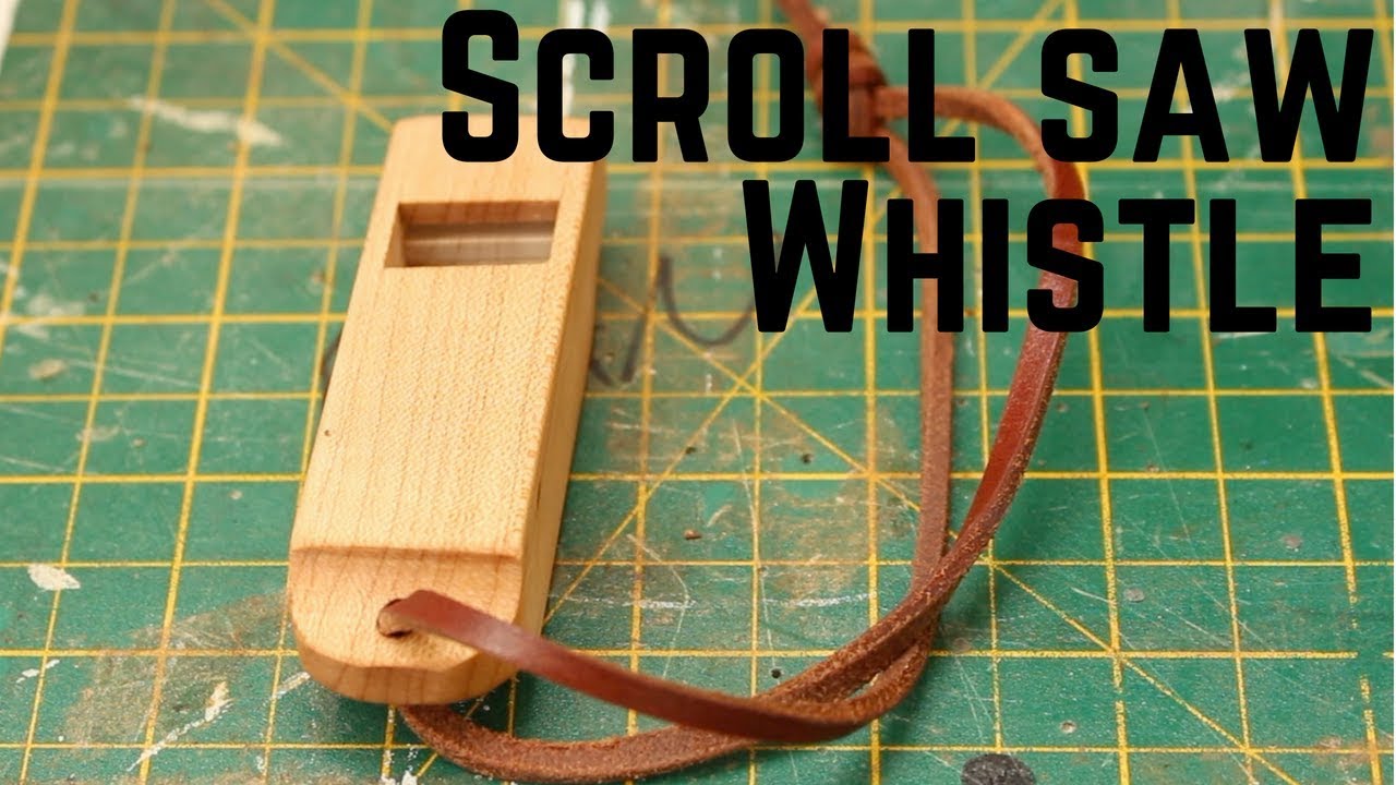 How to make a whistle on the scrollsaw from scrap wood 
