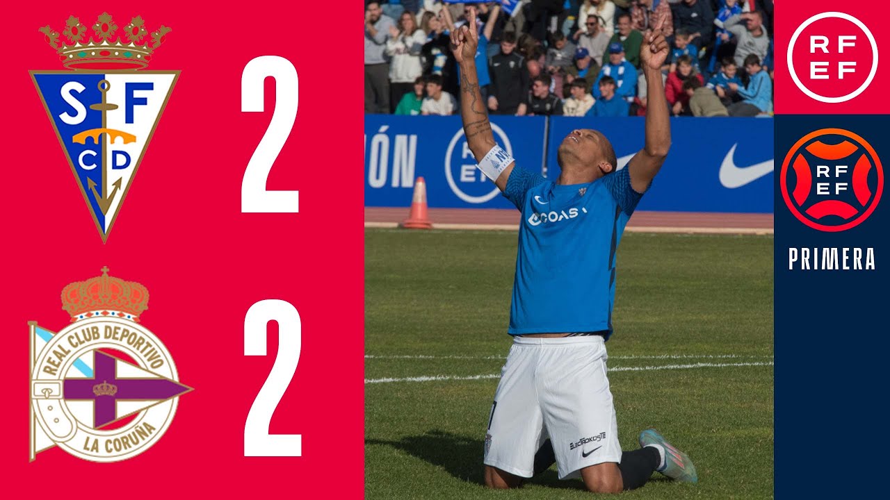 RESUMEN #PrimeraFederación | San Fernando CDI 2-2 RC Deportivo | Grupo 1 | Jornada 21