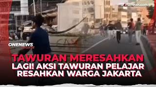 Viral Tawuran Pelajar Bersenjata Tajam di Underpass Tanah Abang | OneNews Update