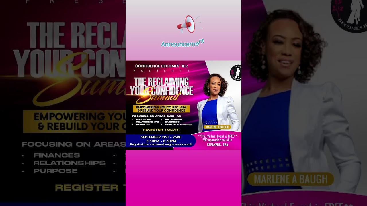 Reclaiming Your Confidence Summit 