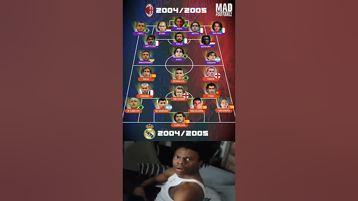 2004/2005 Real Madrid vs 2004/2005 AC Milan