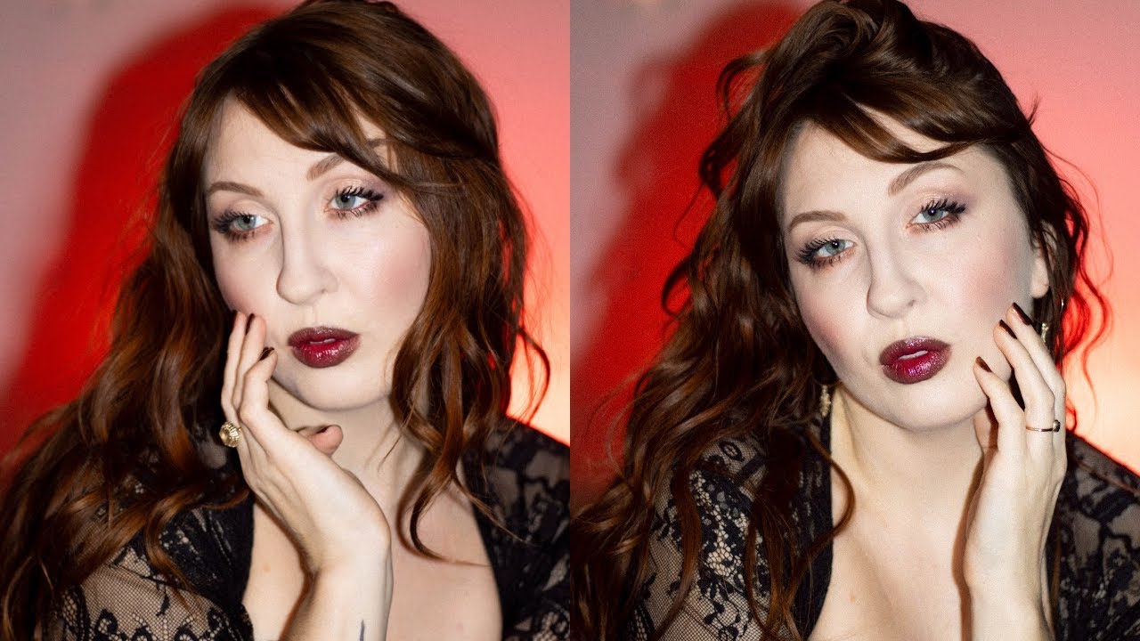 Gothic Holiday Glam makeup