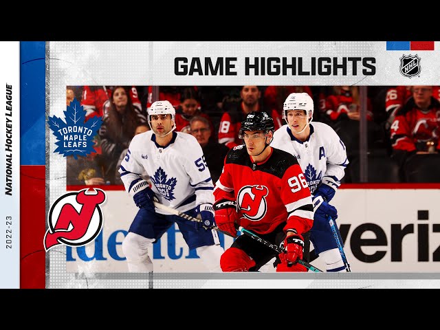 NHL Highlights  Devils vs. Maple Leafs - Mar. 23, 2022 