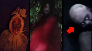 Sungguh Mengerikan ! Hantu Kepala Botak & Kuntilanak Terbang | 6 Penampakan Hantu Terjelas & Seram