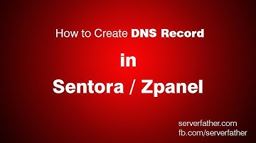 How To Create DNS Record in Sentora Free Web Hosting Control Panel