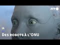 Ia a lonu des robots humanodes disent pouvoir diriger le monde  afp