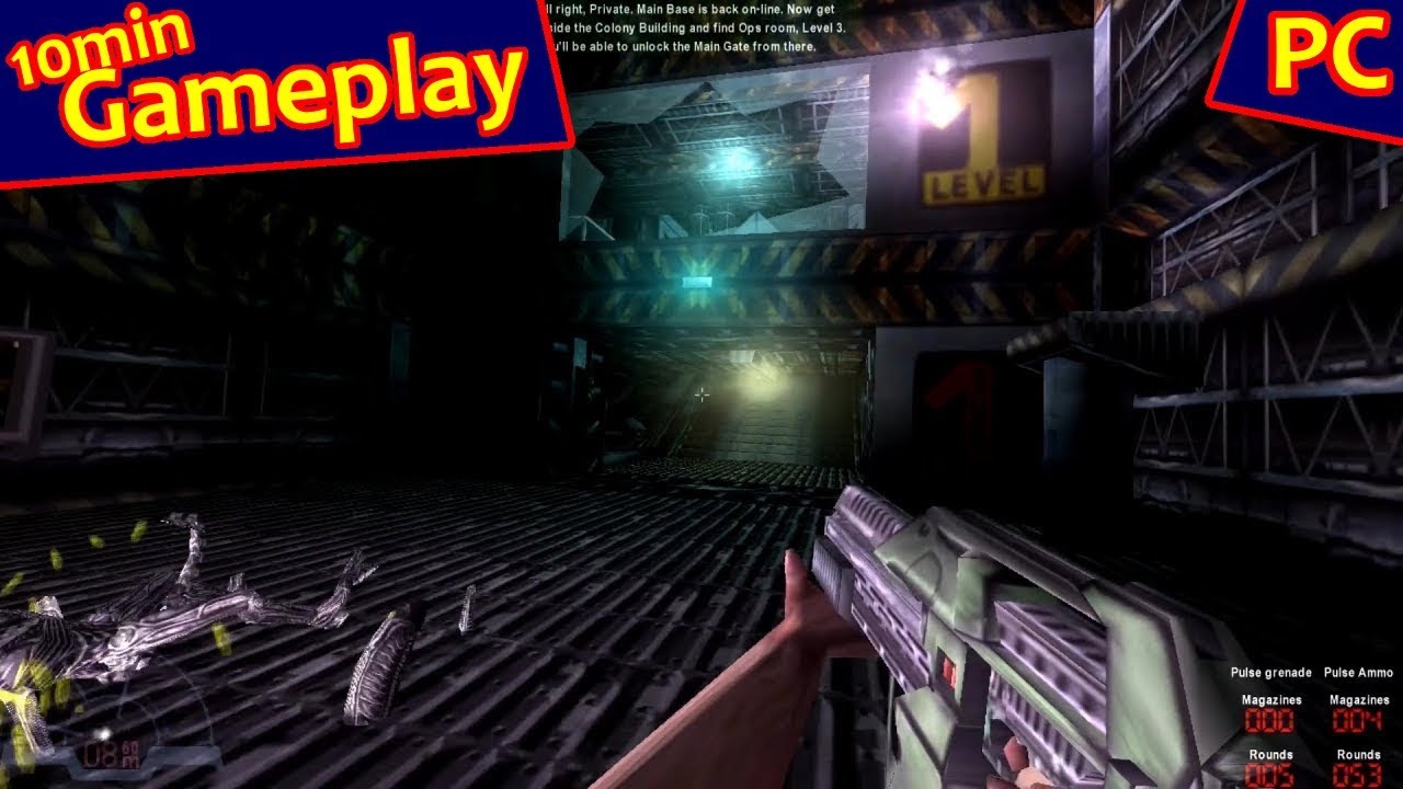 Aliens Versus Predator Marine Gameplay Pc 1999 Gameplay Youtube