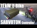 Ebike with 11kW+ | NEW Sabvoton Speed Controller