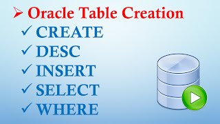 03 Oracle CREATE, DESC, INSERT, SELECT Command || CodeCelebration