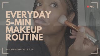 EVERYDAY 5 MIN MAKEUP ROUTINE | EASY BEGINNER MAKEUP | LOREAL SERUM CONCEALER N8 REVIEW