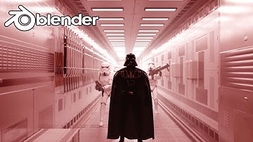 Blender- Creating an Easy Sci-fi hallway made in blender 2.82