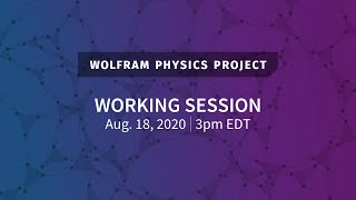 Wolfram Physics Project: Working Session Aug 18, 2020 [Physicalization of Empirical Metamathematics]