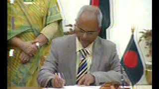 Mou Signed At Ganobhaban Between Seu And Wuhan Textile University -Btv