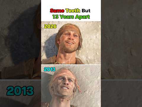 Same Teeth 13 Years Apart - Black Flag Resynced #assassinscreed #assassinscreedblackflag #shorts