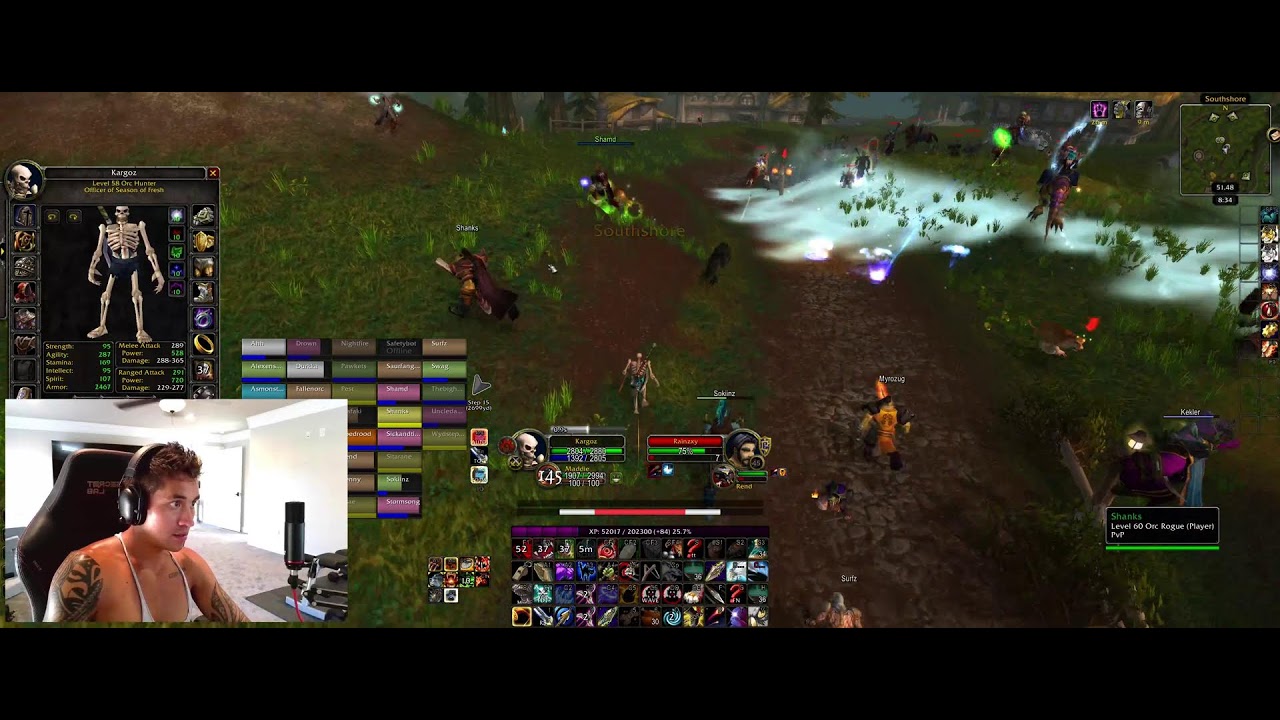 FRESH Vanilla WoW: 57+ Orc Hunter Leveling - Deviate Delight (RPPVP ...