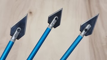 DIY Arrow Broadheads from Old Rusty Saw Blade (Screw-in Broadhead) - Archery