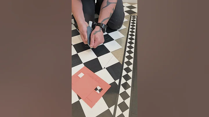 How to cut vinyl tiles like a pro 🫡 #shorts ##vinyltiles #myscribe