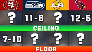 FULL NFC West Preview: Win Total Floor & Ceiling in 2025