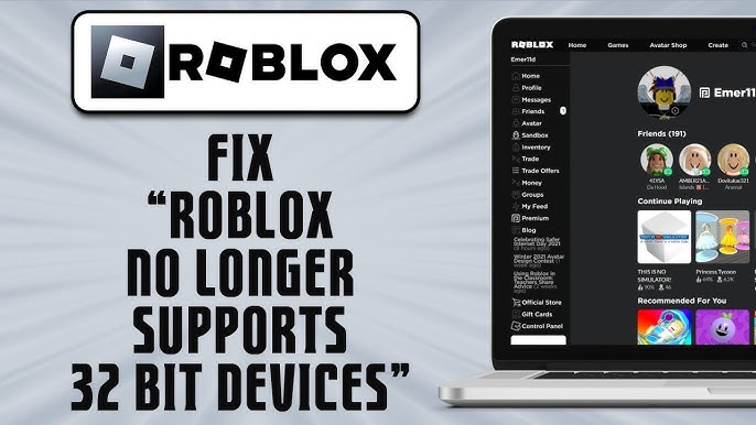 How do I get Roblox on my 32 Bit Windows 7 pc? : r/RobloxHelp