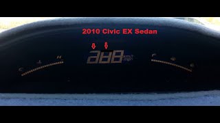 2010 Honda Civic EX Sedan Upper Speedometer Fix and Replacement