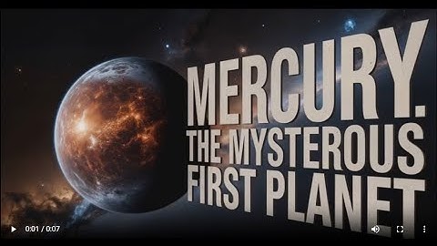 Mercury: The Mysterious First Planet