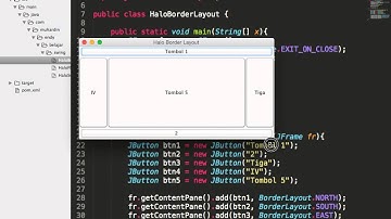 Border Layout dengan Java Swing