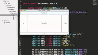 Border Layout dengan Java Swing