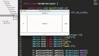 Border Layout dengan Java Swing screenshot 5