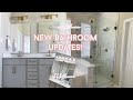 BATHROOM TRANSFORMATION + NEW HOUSE UPDATES (VLOG) | Brand New Shower, Fixtures, Mirror & more!