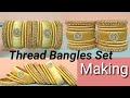 Silk Thread Bangles | Designer Bangles Set | DIY | My Indian Jewellery