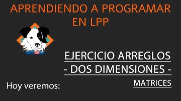 Programación para Principiantes Parte 20 - LPP - Ejemplo Arreglos 2D Matrices - Aprender a Programar