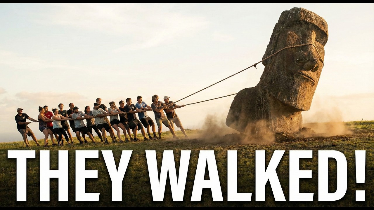 Как им удалось переместить статуи с острова Пасхи? Теория «ходьбы» проверена 🗿