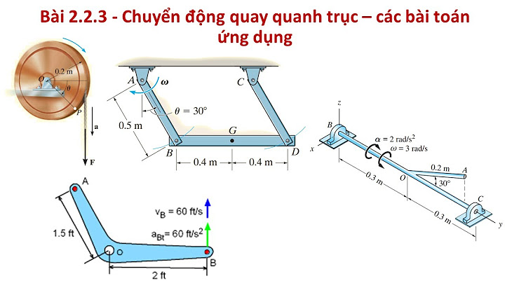 Bài toán động chuyển động quay cơ học lý thuyết