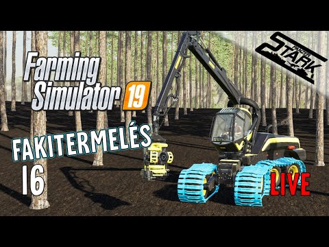 Farming Simulator 19 - 16.Rész (Kezdődhet a Fakitermelés) - Stark LIVE