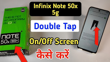 Infinix note 50x 5g double tap on/off screen setting | Infinix note 50x 5g tips and tricks