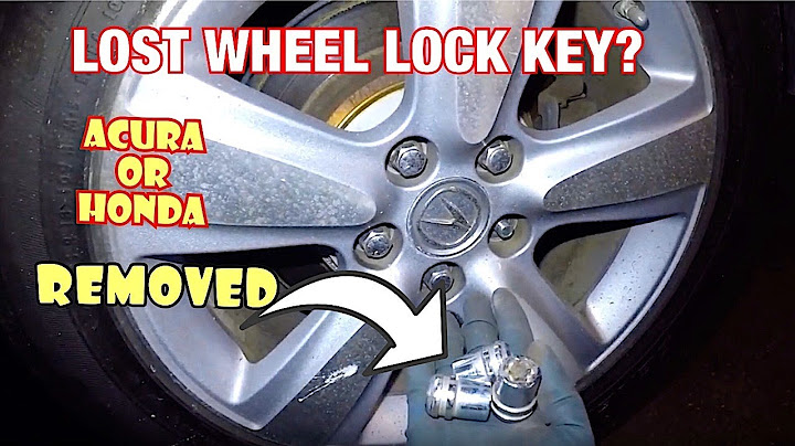 Acura rdx wheel lock key location