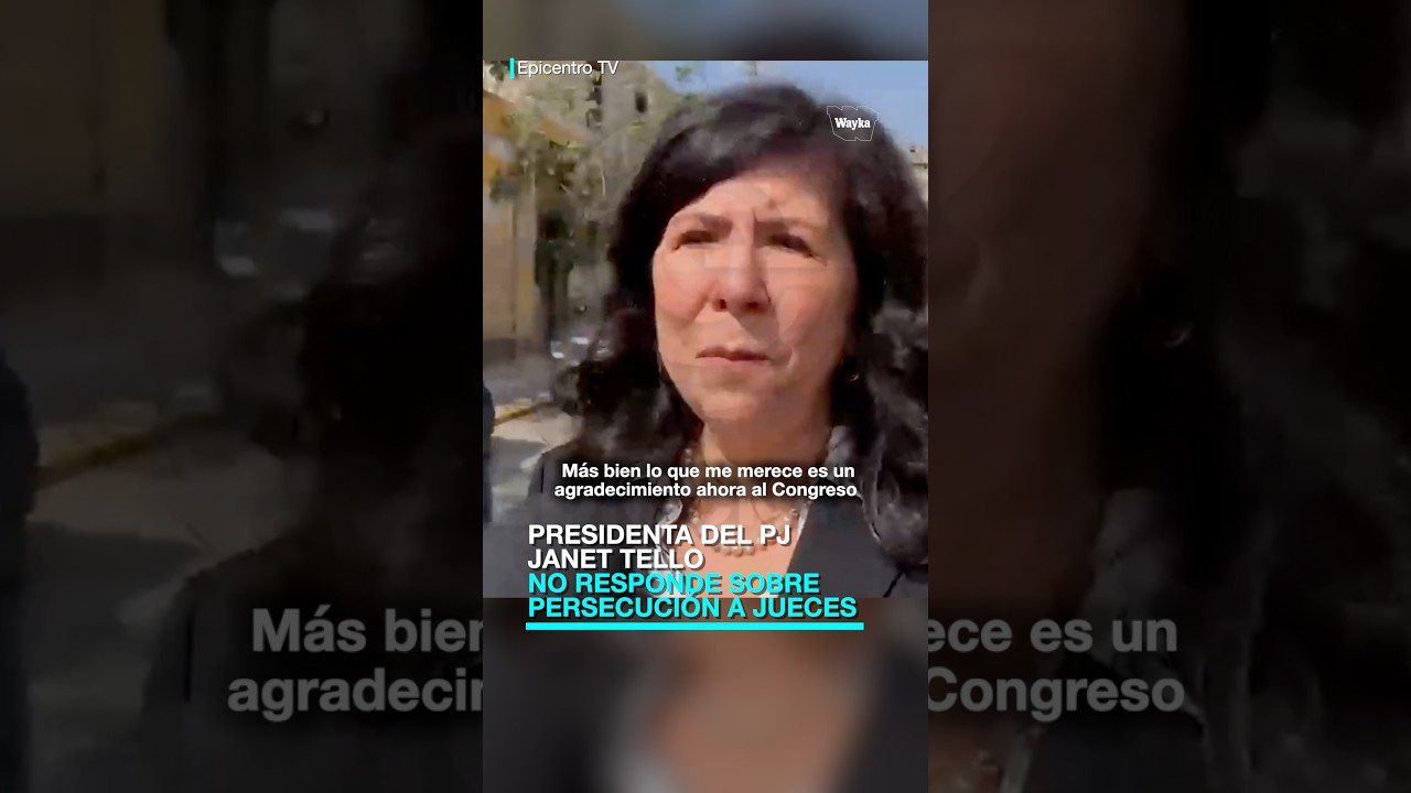 Presidenta del PJ evita responder sobre persecución a jueces