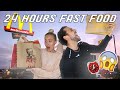 We Only Ate FAST FOOD For 24 HOURS In QUARANTINE! McDonalds, KFC, Dominos | CHALLENGE | Elle Darby