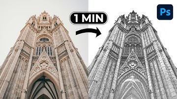 Turn Photo into Pencil Sketch in 1 min Photoshop Tutorial