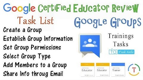 Google Groups Tutorial