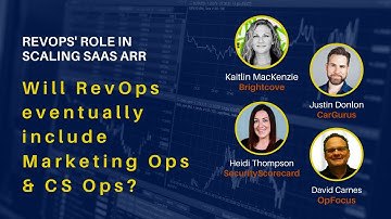 Will RevOps include Marketing Ops & CS Ops Responsibilities? - RevOps Role in Scaling SaaS ARR Panel