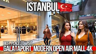 🇹🇷Discover Galataport Istanbul 4K Walking Tour 2025 | Turkey’s Luxury Open Air Mall by the Bosphorus