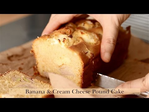 Banana And Cream Cheese Pound Cake Banana And Cream Cheese Pound Cake