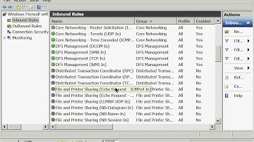 Windows 07 Server 08 allow ping through firewall