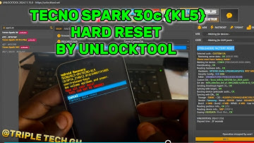 TECNO SPARK 30c ( KL5) Hard Reset with Unlocktool. New solution . Android 14 #tripletechgh