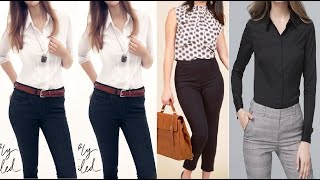 Women formal outfit||Latest formal outfit idea||Girls office wear dress||Formal pant shirt idea|| screenshot 4